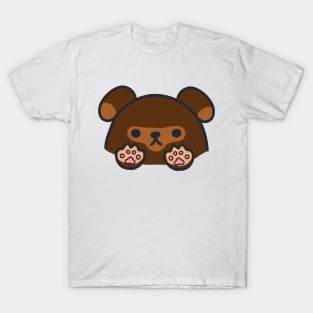 cute kawaii patterned brown dog T-Shirt